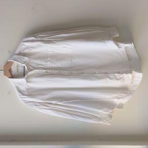 ***SOLD***We The Free Oversized Button Front Shirt White Women's Small